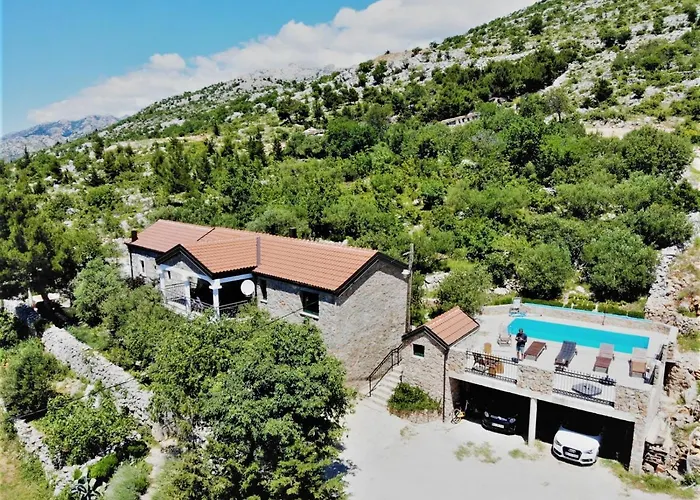 Stone Villa-milan Pool Sea View Lounge Starigrad Paklenica